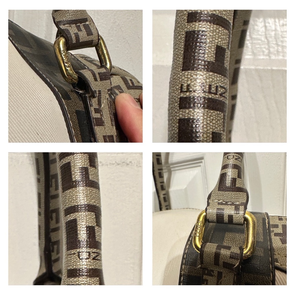 Fendi White and Brown Satchel - Picture 4 of 16